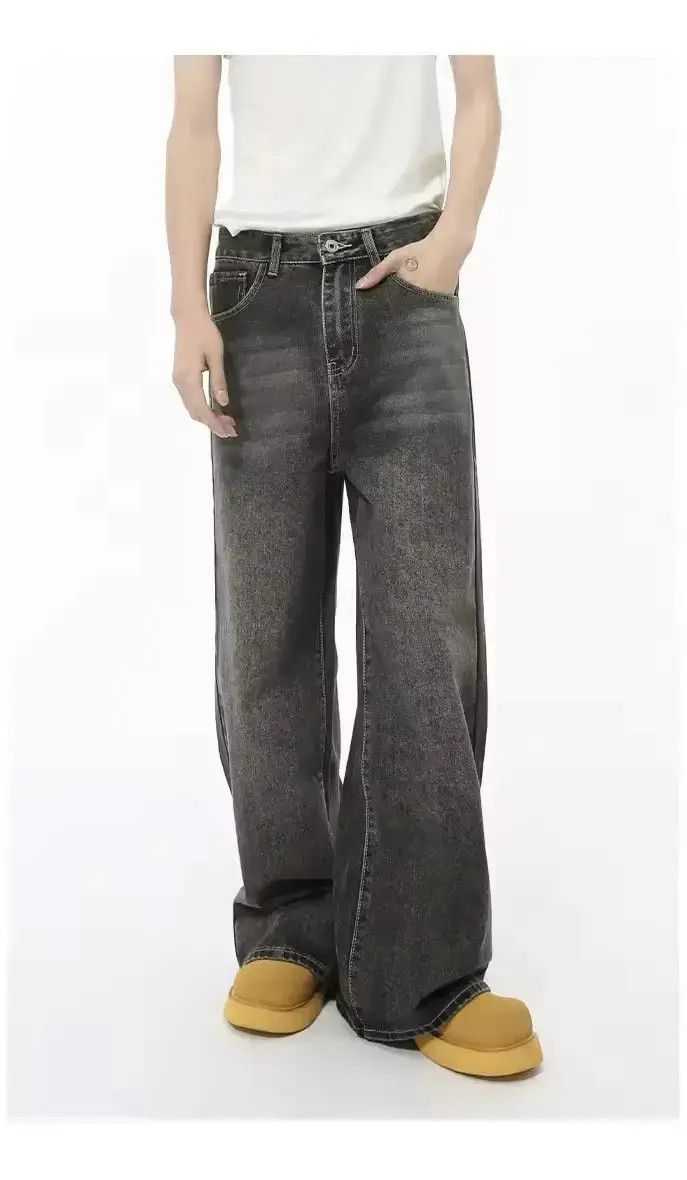 Japanese Brand washed faded cleanfit skate punk grunge baggy jeans Size US 32 / EU 48 - 1 Thumbnail