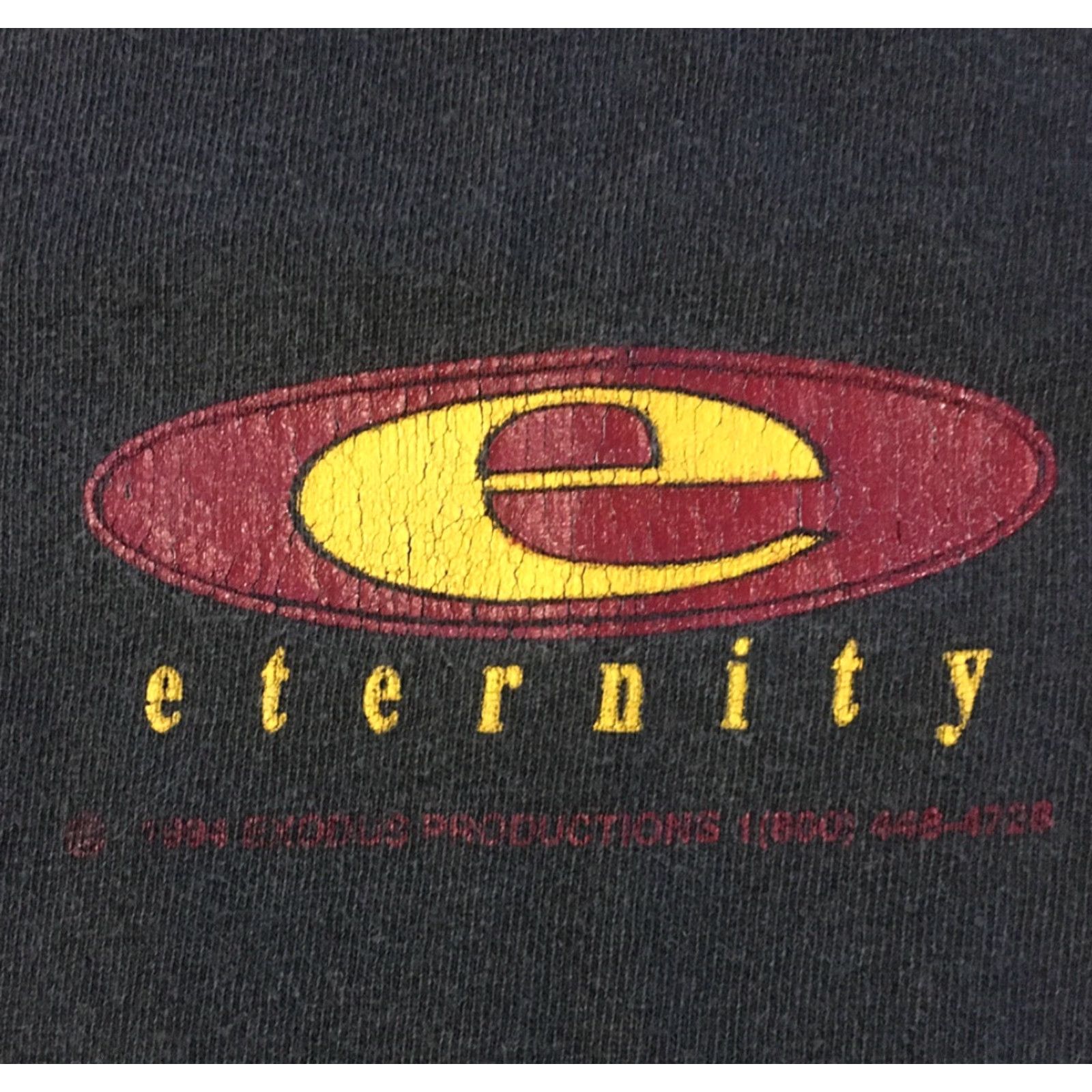 Tultex VINTAGE 90s Eternity Faded Shirt XL Black T-Shirt Men XL Funny Grunge Punk Religion Jesus Christ Size US XL / EU 56 / 4 - 5 Thumbnail