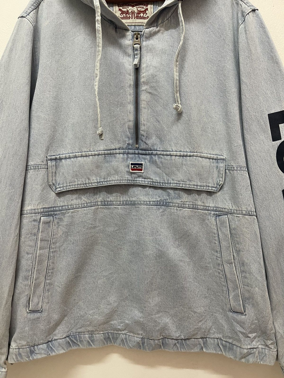 Levi's Anorak LEVI’S Denim Hooded Jacket Streetfashion Size US L / EU 52-54 / 3 - 3 Thumbnail