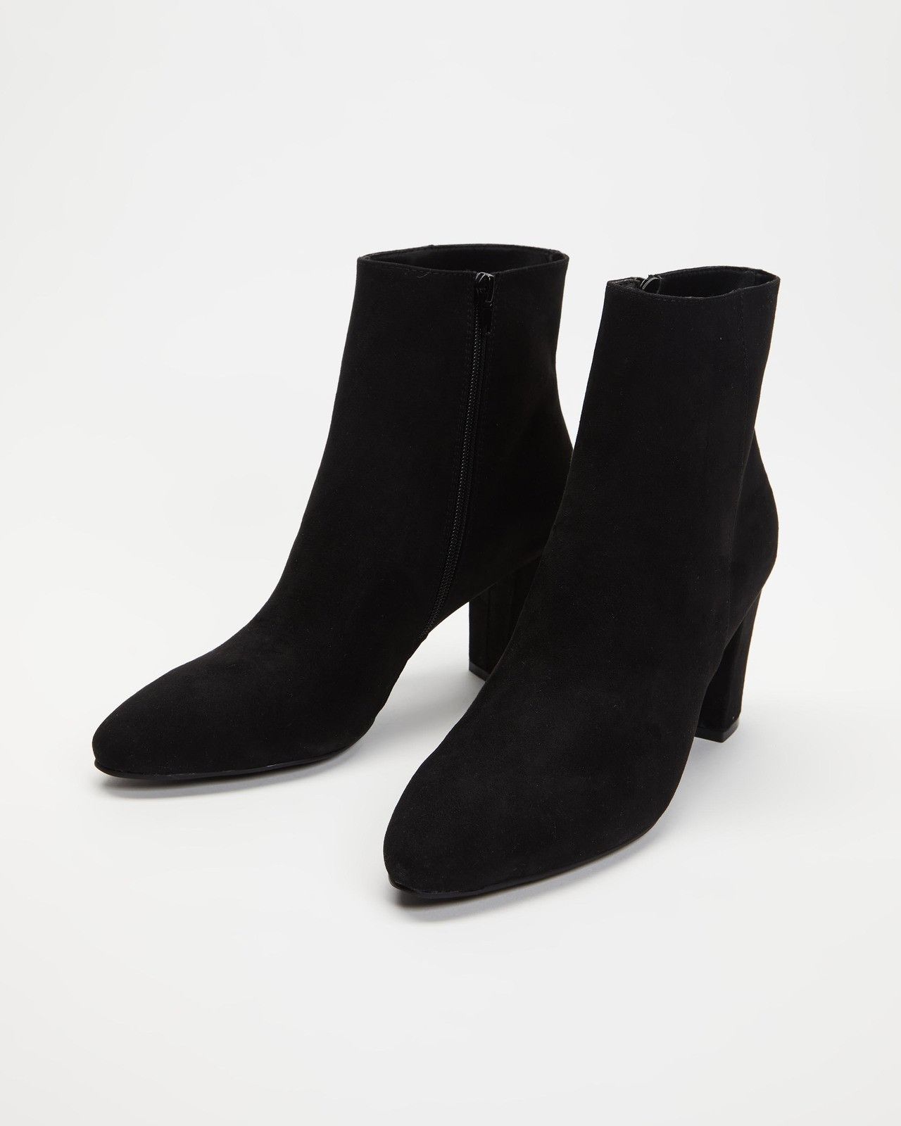 Saint Laurent Paris o1b1hav110125 Loulou Zipped Ankle Boots in Suede in Black Size US 6 / IT 36 - 3 Thumbnail