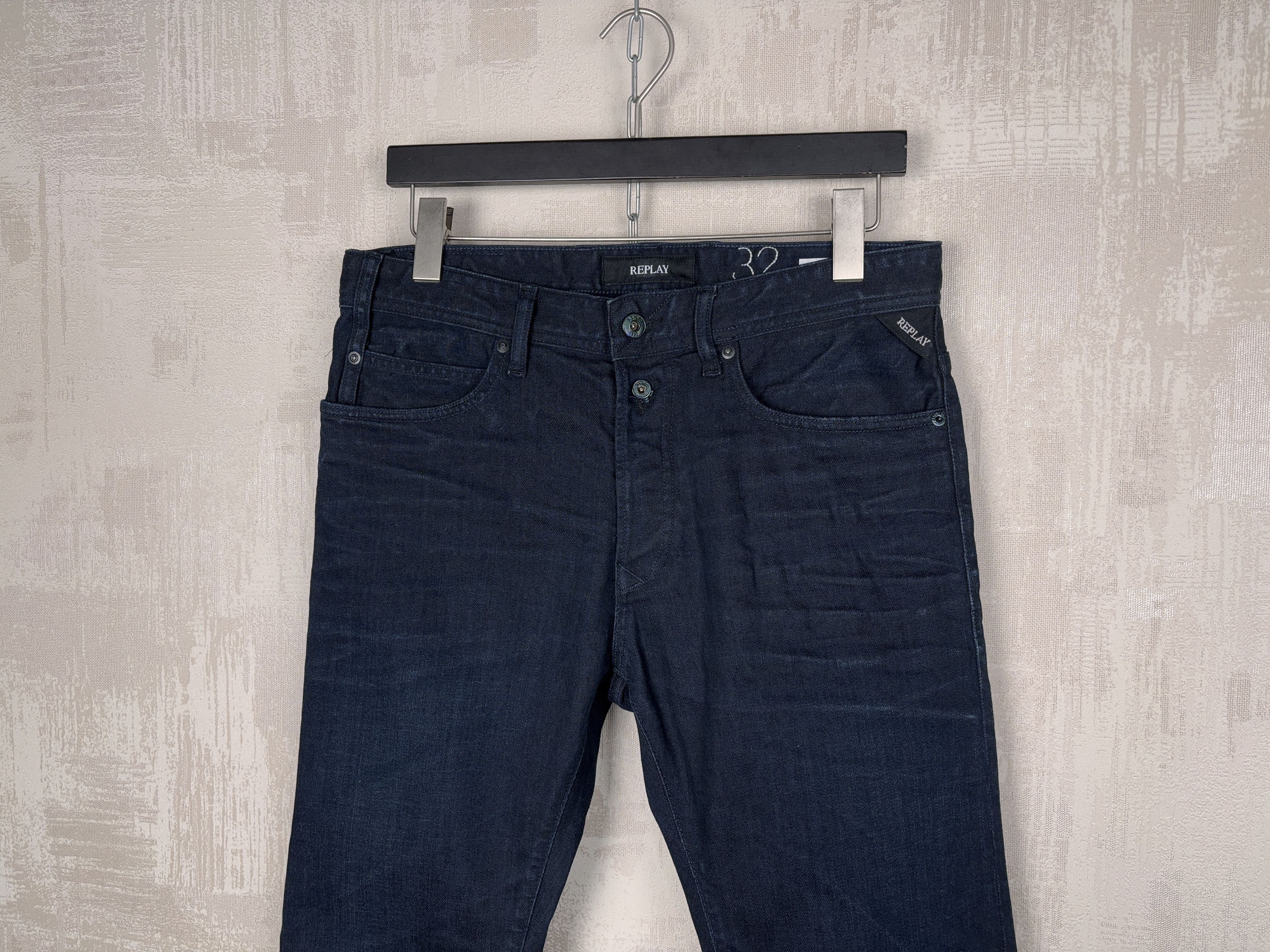 Replay Replay RBJ 901 Taper Jeans W 32 / L 34 Dark Blue RRP £ 125 Size US 32 / EU 48 - 10 Thumbnail