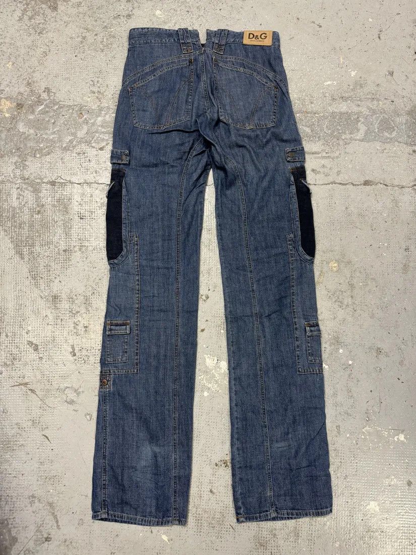 Designer × Dolce & Gabbana × Vintage AW2004 Dolce & Gabbana Blue Cargo Denim Jeans Size US 33 - 5 Thumbnail