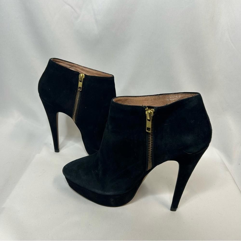 Aldo Aldo Alhurshah Black Suede Platform Booties, 8.5 Size US 8.5 / IT 38.5 - 3 Thumbnail