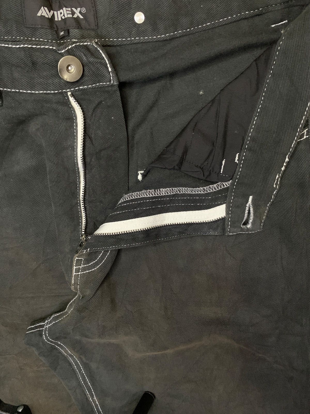Avirex Vintage Avirex Buckle Back Carpenter Style Baggy Jeans Size US 33 - 9 Thumbnail