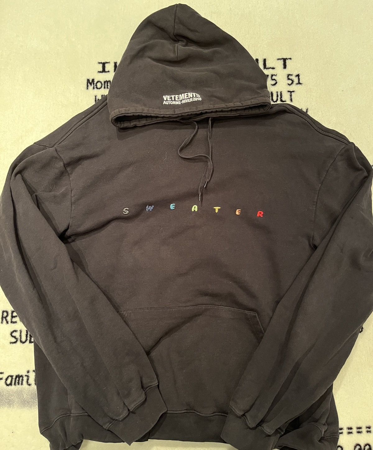 Vetements Vetements Sweater Hoodie Adjustable String Vet Demna Size US L / EU 52-54 / 3 - 2 Thumbnail