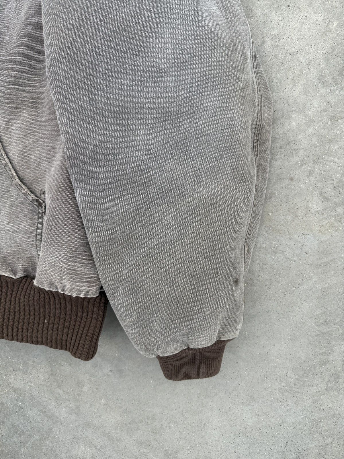 Carhartt × Vintage Vintage 90s Carhartt Hooded Jacket Size XL Greyish Brown Size US XL / EU 56 / 4 - 3 Thumbnail