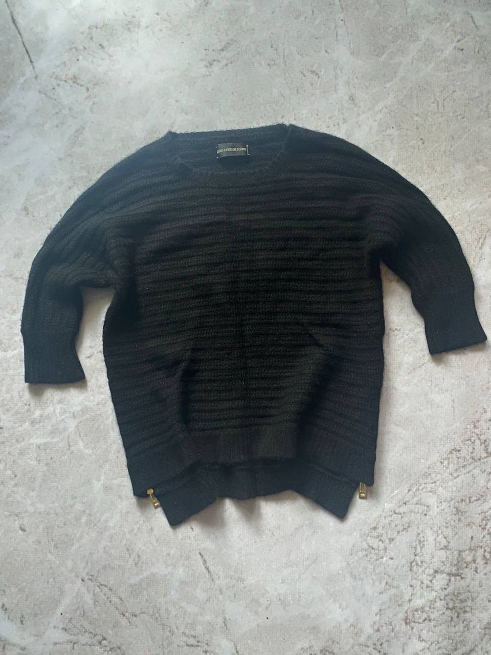 Vintage × Zadig & Voltaire Vintage Zadig & Voltaire Luxury Wool Cashmere Zip Sweater Size M / US 6-8 / IT 42-44 - 1 Thumbnail