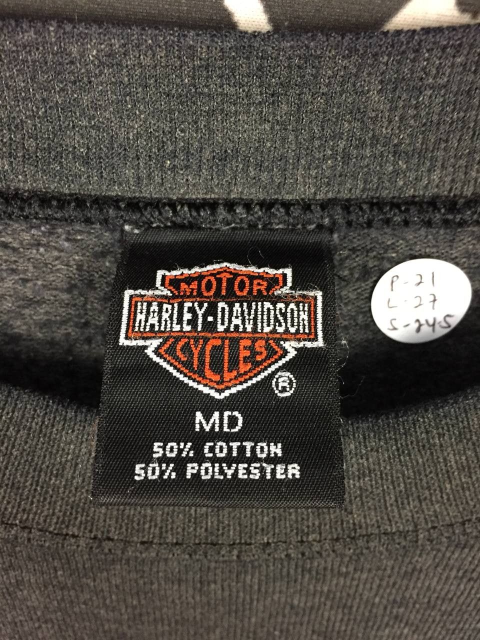 Harley Davidson Vtg 90s Harley Davidson Milwaukee Eagle Flag Sweatshirt Size US M / EU 48-50 / 2 - 7 Thumbnail