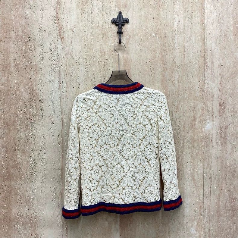 Gucci Gucci Popular lace floral thin jacket 2505-Nextarrow Size S / US 4 / IT 40 - 2 Thumbnail