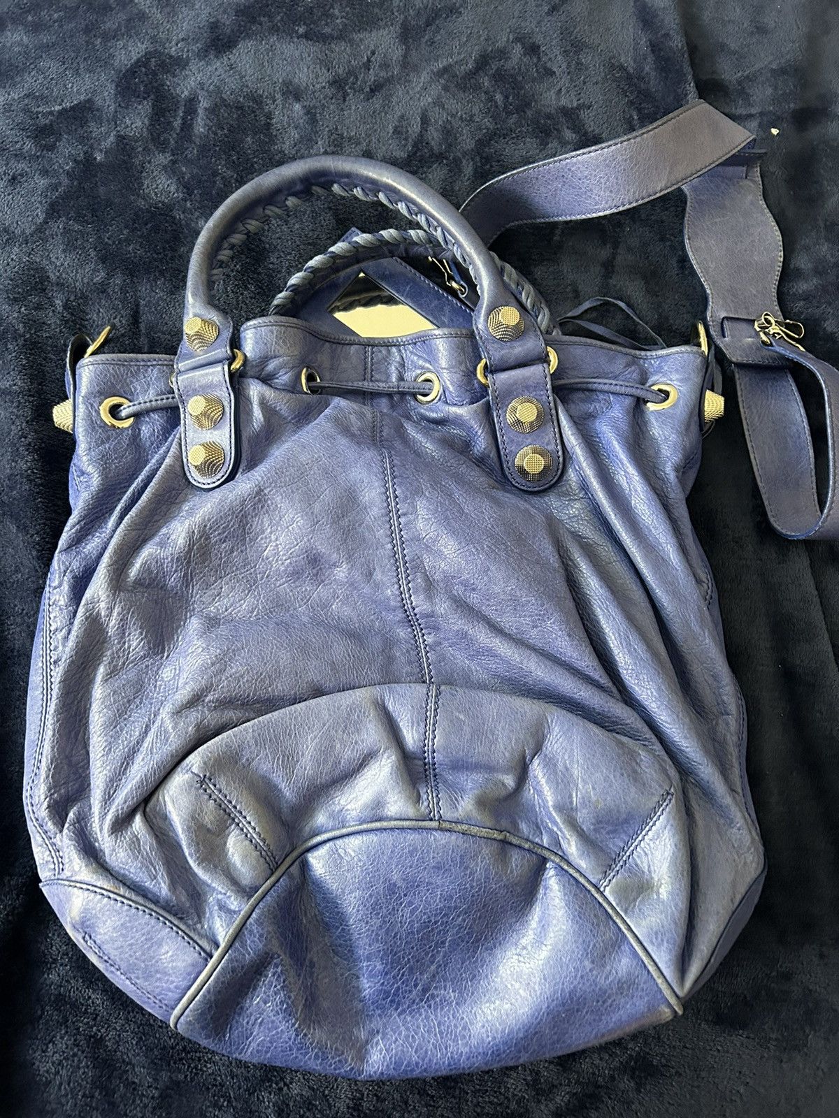 Balenciaga balenciaga blue leather bag Size ONE SIZE - 2 Thumbnail