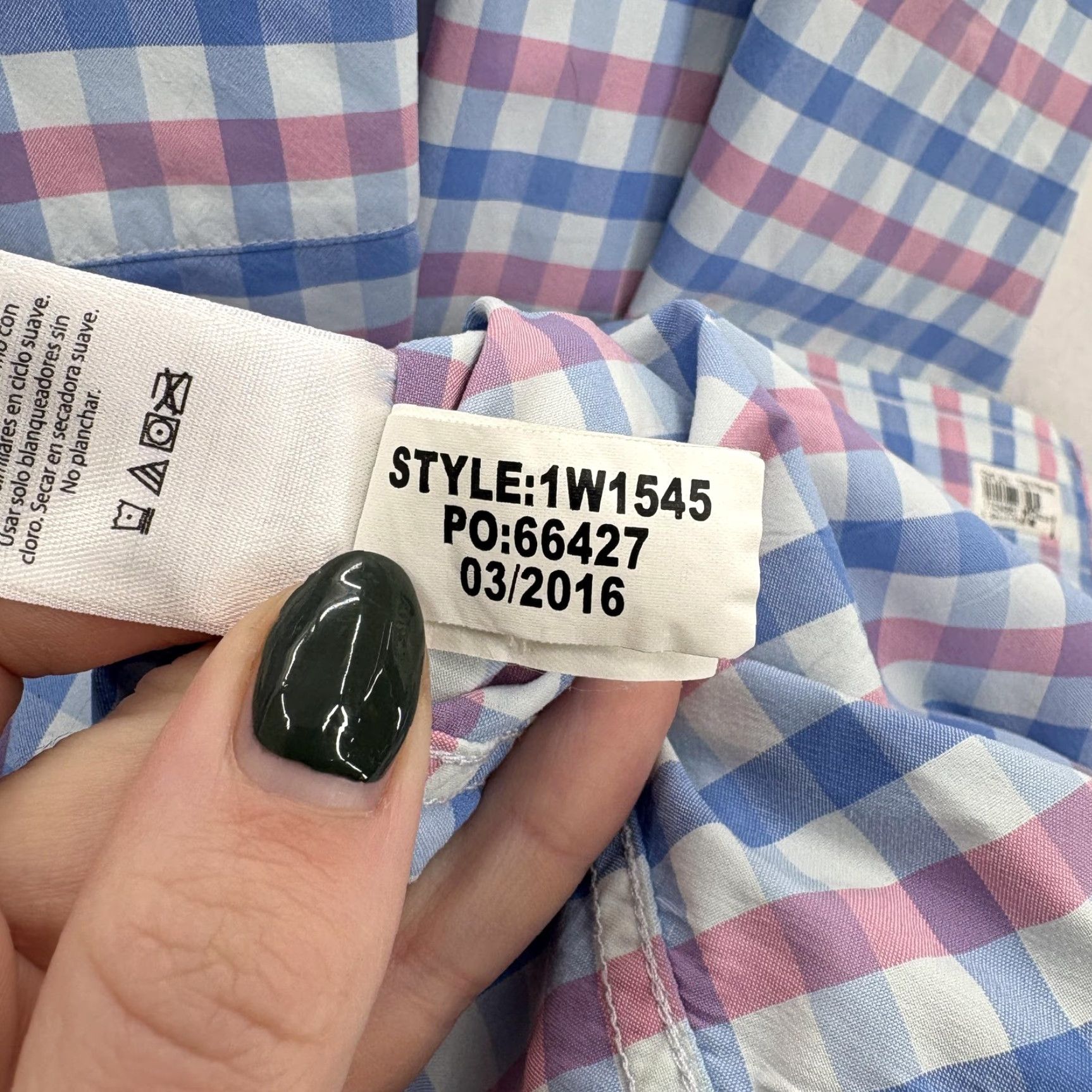 Vineyard Vines Vineyard Vines Shirt Mens Medium Blue Pink Check Performance Classic Fit Tucker Shirt Long Sleeve Button-Up Size US M / EU 48-50 / 2 - 5 Thumbnail