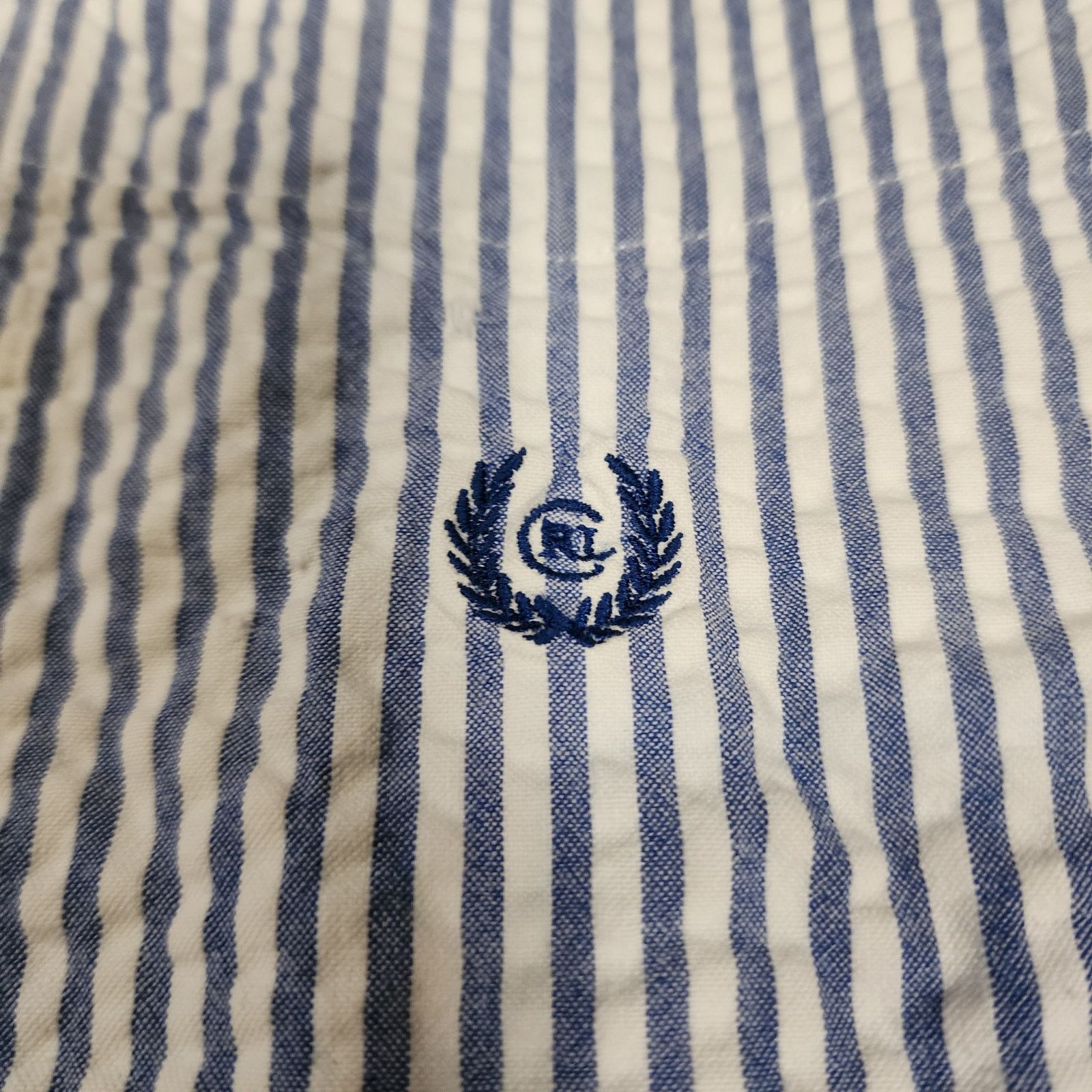 Chaps Chaps seersucker mens short sleeve button up shirt L 2339 Size US L / EU 52-54 / 3 - 3 Thumbnail