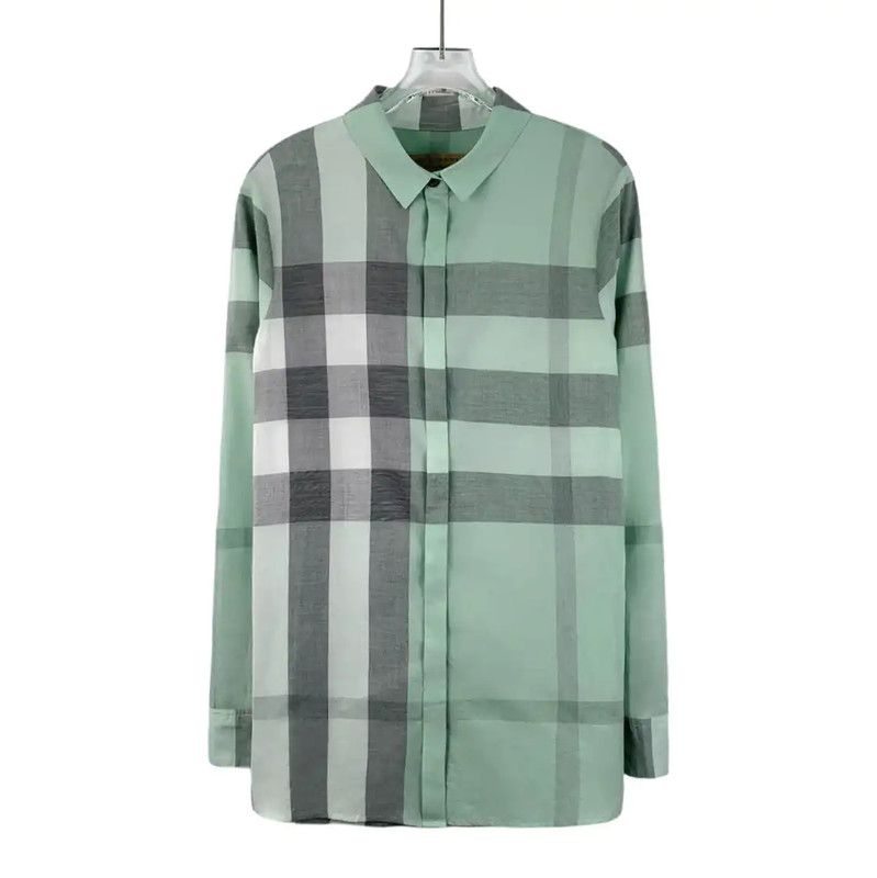 Burberry Green Cotton Women's Shirt