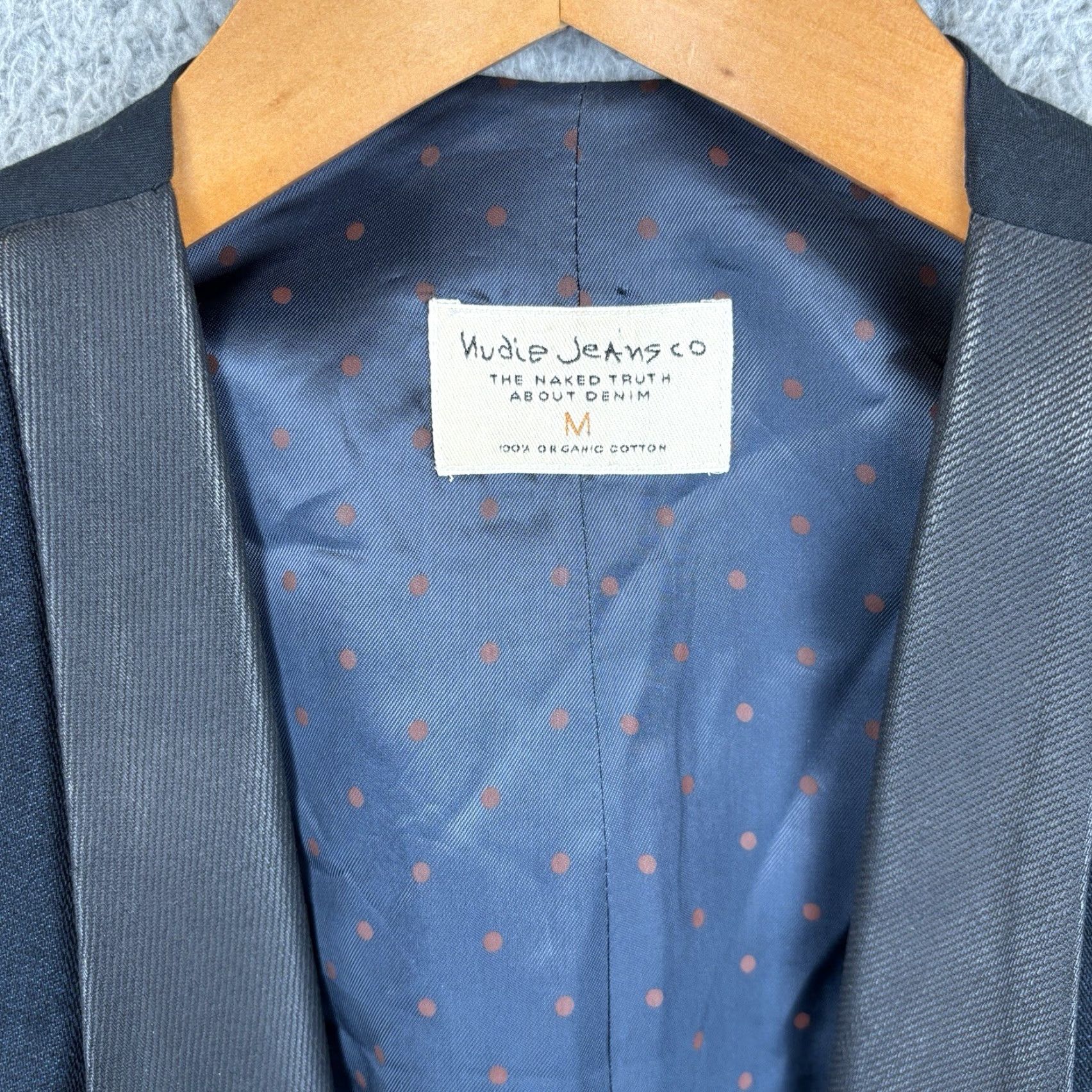 Nudie Jeans Nudie Jeans Vest Denim Navy Blue 4 Button V-Neck Waistcoat Men M Regular Wedding Summer Spring Winter Casual Biker Size US 31 - 5 Thumbnail
