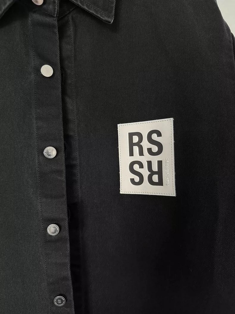 Raf Simons Raf Simons Black logo denim jacket leather label Size US M / EU 48-50 / 2 - 3 Thumbnail