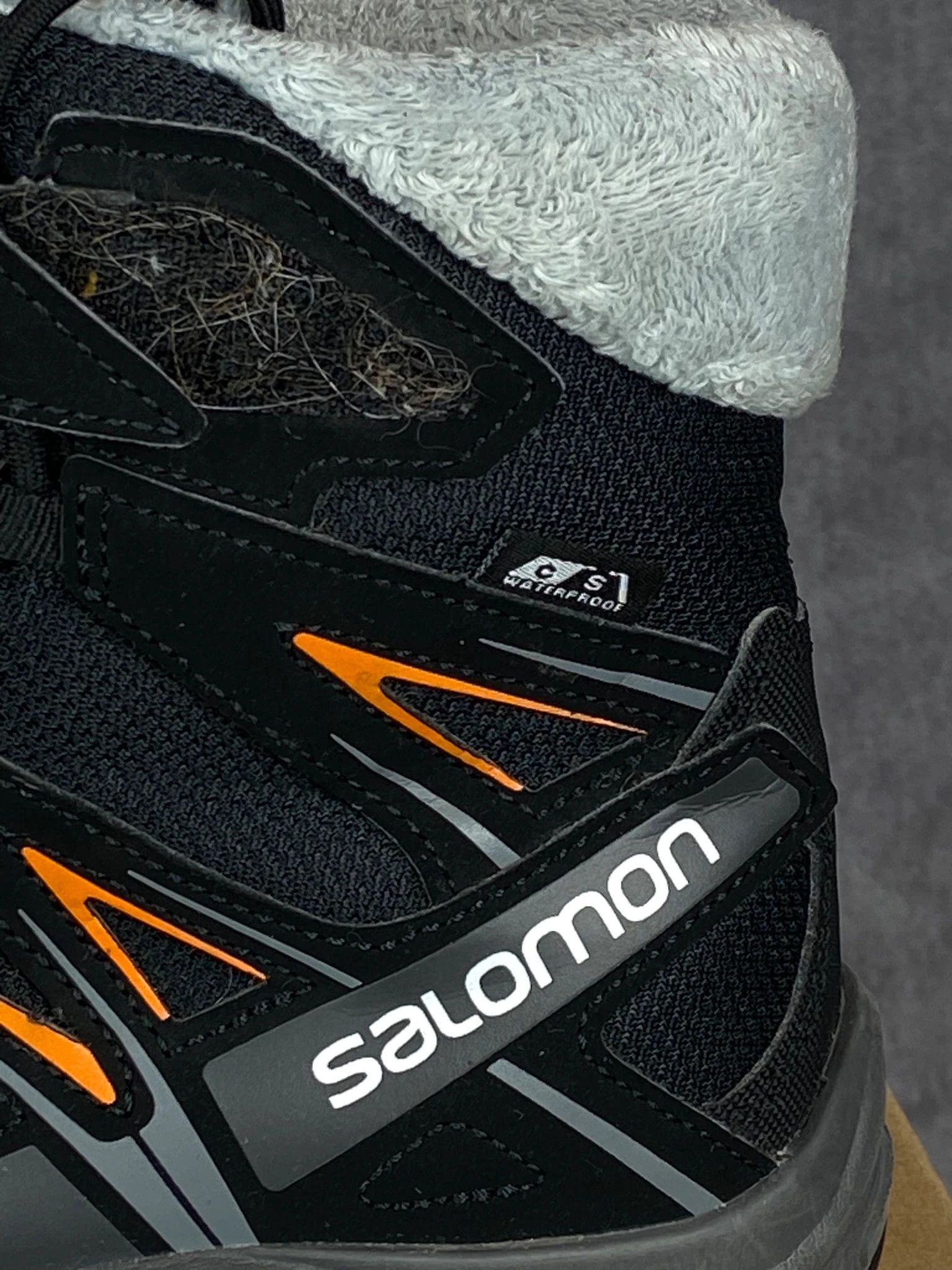 Salomon Salomon Black Orange Trekking Boots Size 36 Size US 5 / EU 37 - 3 Thumbnail