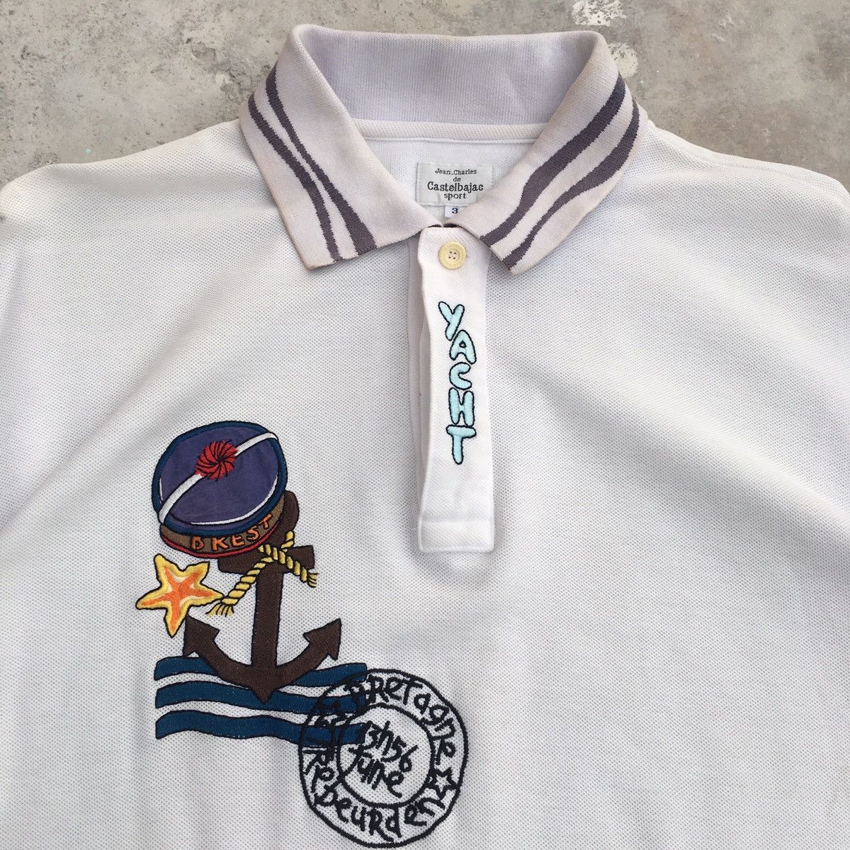 Jean Charles De Castelbajac × Vintage Vintage Jean Charles De Castlebajac Sport Polo Tee Size US M / EU 48-50 / 2 - 6 Thumbnail