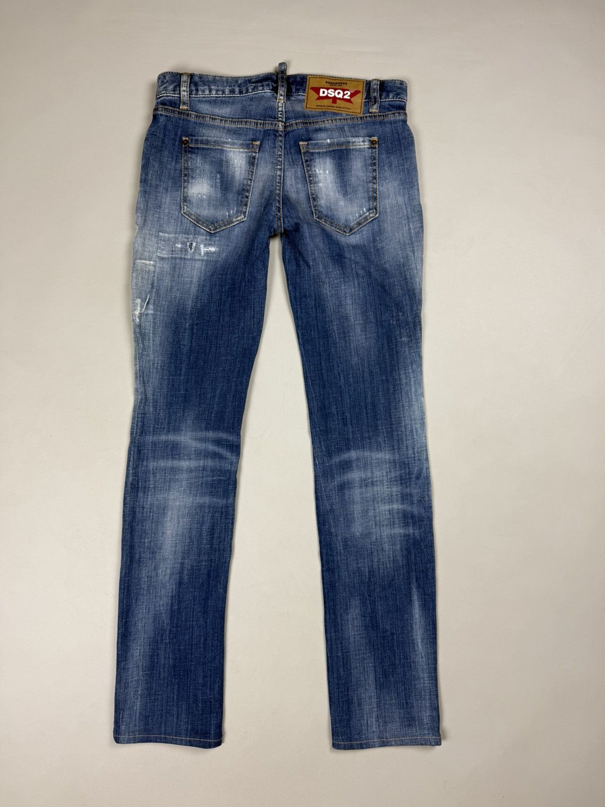 Dsquared2 Dsquared2 Medium Waist Flare Jean Distressed Denim Jeans Size 27" / US 4 / IT 40 - 15 Thumbnail