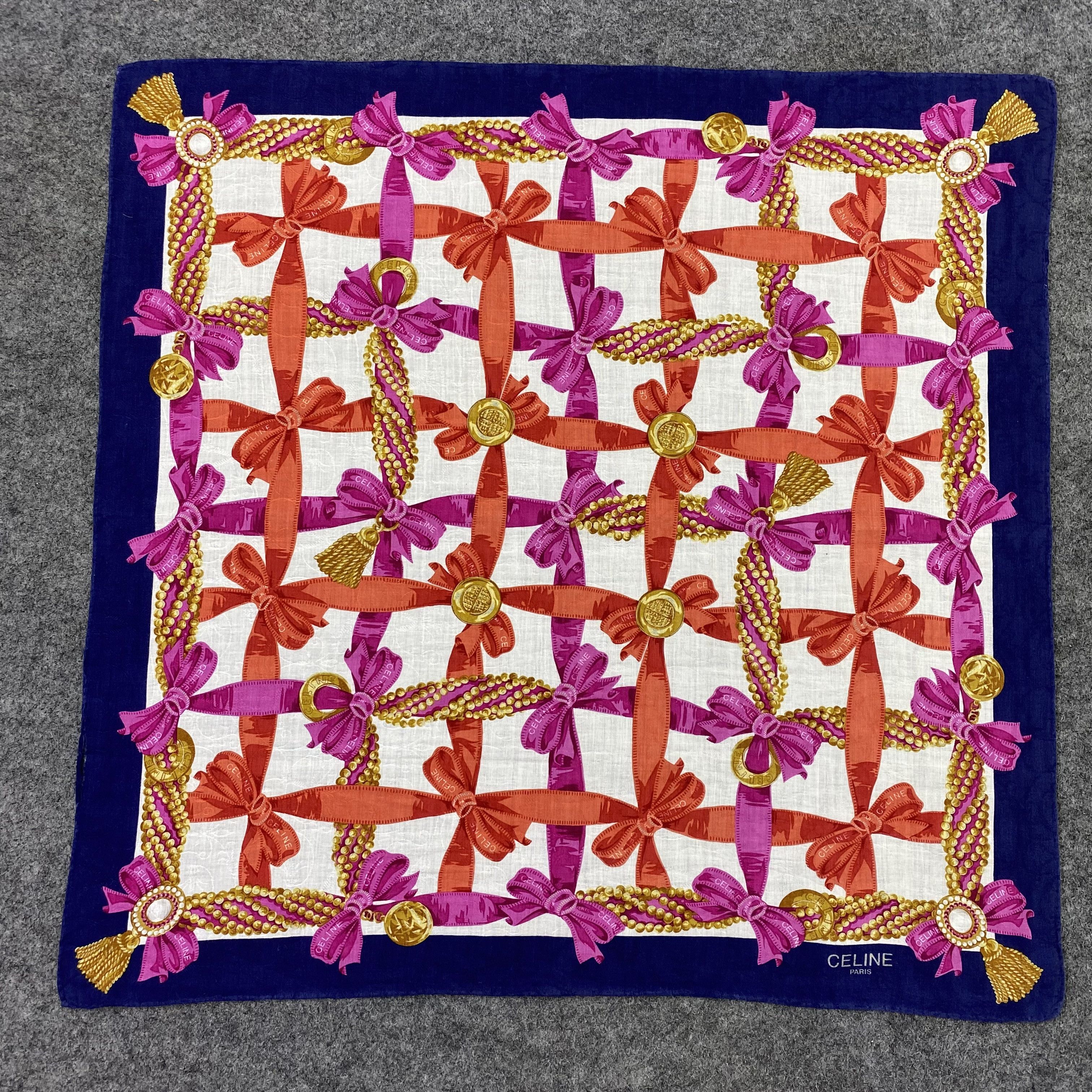 Celine Celine Handkerchief Neckerchief Bandana-B1691 Size ONE SIZE - 3 Thumbnail