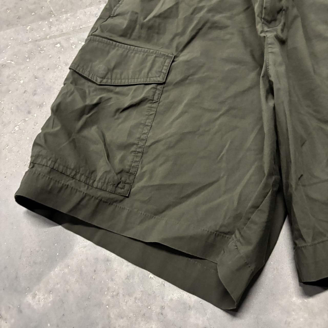 Nike × Vintage Crazy Vintage Y2K/2000s Olive Green Nike Streetwear Casual Shorts! Size US 32 / EU 48 - 3 Thumbnail