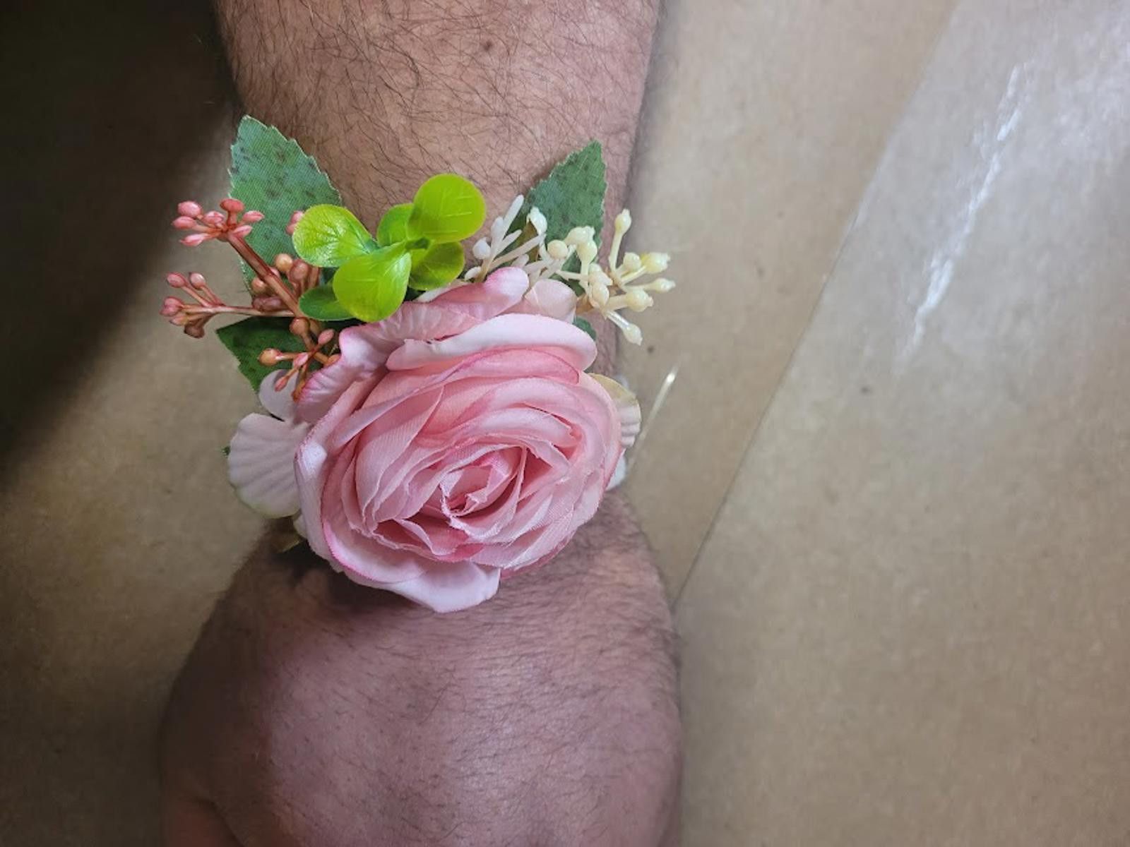 Other 12 Floral Bliss Pink Corsage – Party & Wedding Wristwear Fun Size ONE SIZE - 2 Thumbnail