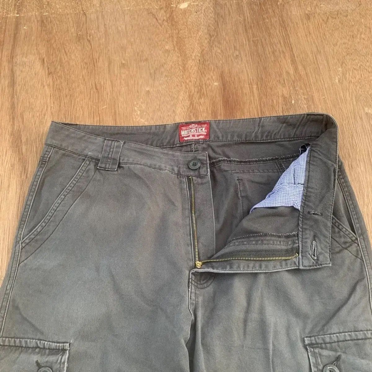 LAST DROP! DELETE TODAY🛒MULTIPOCKET MATCHSTICK FADED CARGO