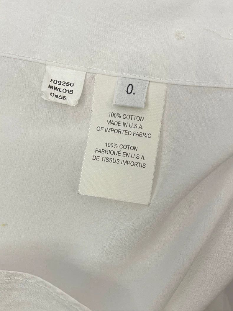 Thom Browne Thom browne White colorful four-striped long-sleeved shirt Size US XS / EU 42 / 0 - 7 Thumbnail
