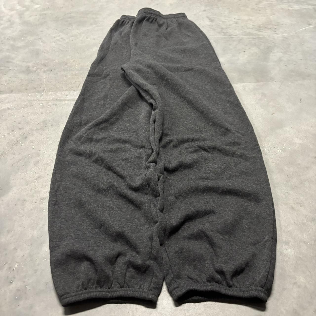 Japanese Brand × Vintage Crazy Vintage Y2K/2000s Baggy Dark Grey Comfy Essential Sweatpants! Size US 34 / EU 50 - 3 Thumbnail