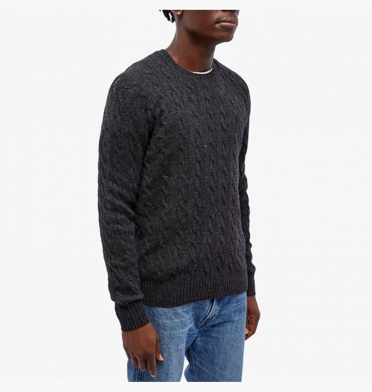 Polo Ralph Lauren o1s22i1n0125 Cashmere Sweater in Dark Grey Size US L / EU 52-54 / 3 - 2 Thumbnail