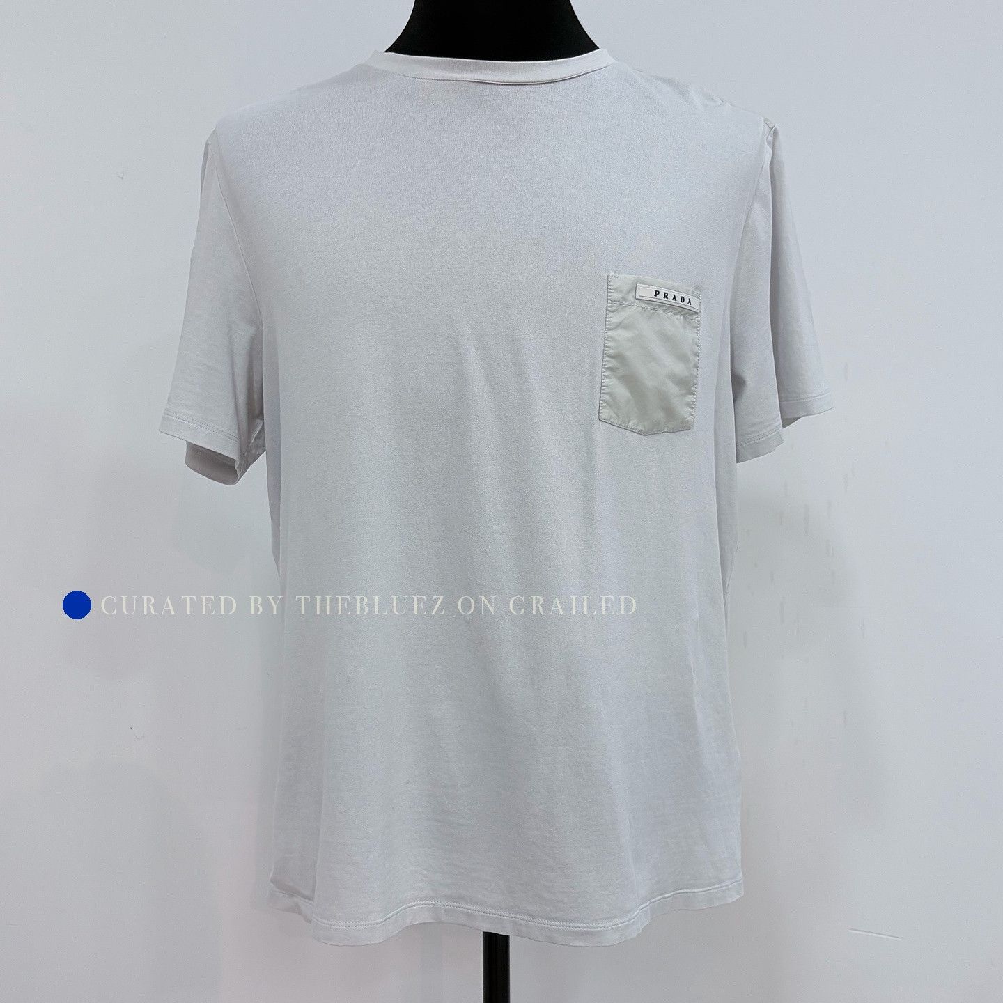 Prada Minimalist Logo Pocket Crew Neck Tee Size US XXL / EU 58 / 5 - 1 Thumbnail