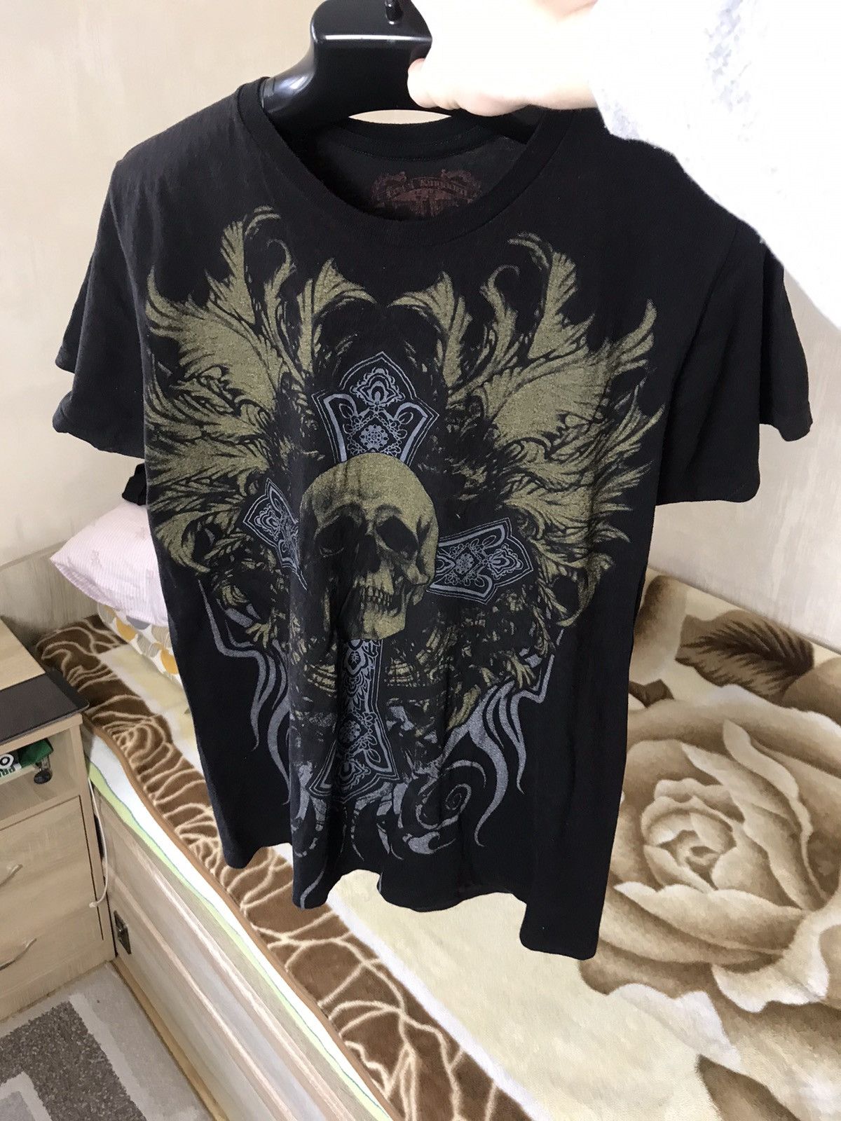 Affliction × Ed Hardy × If Six Was Nine 🔥 Rare Gothic Affliction Punk Skull Angel T Shirt Y2K Vintag Size US M / EU 48-50 / 2 - 8 Thumbnail