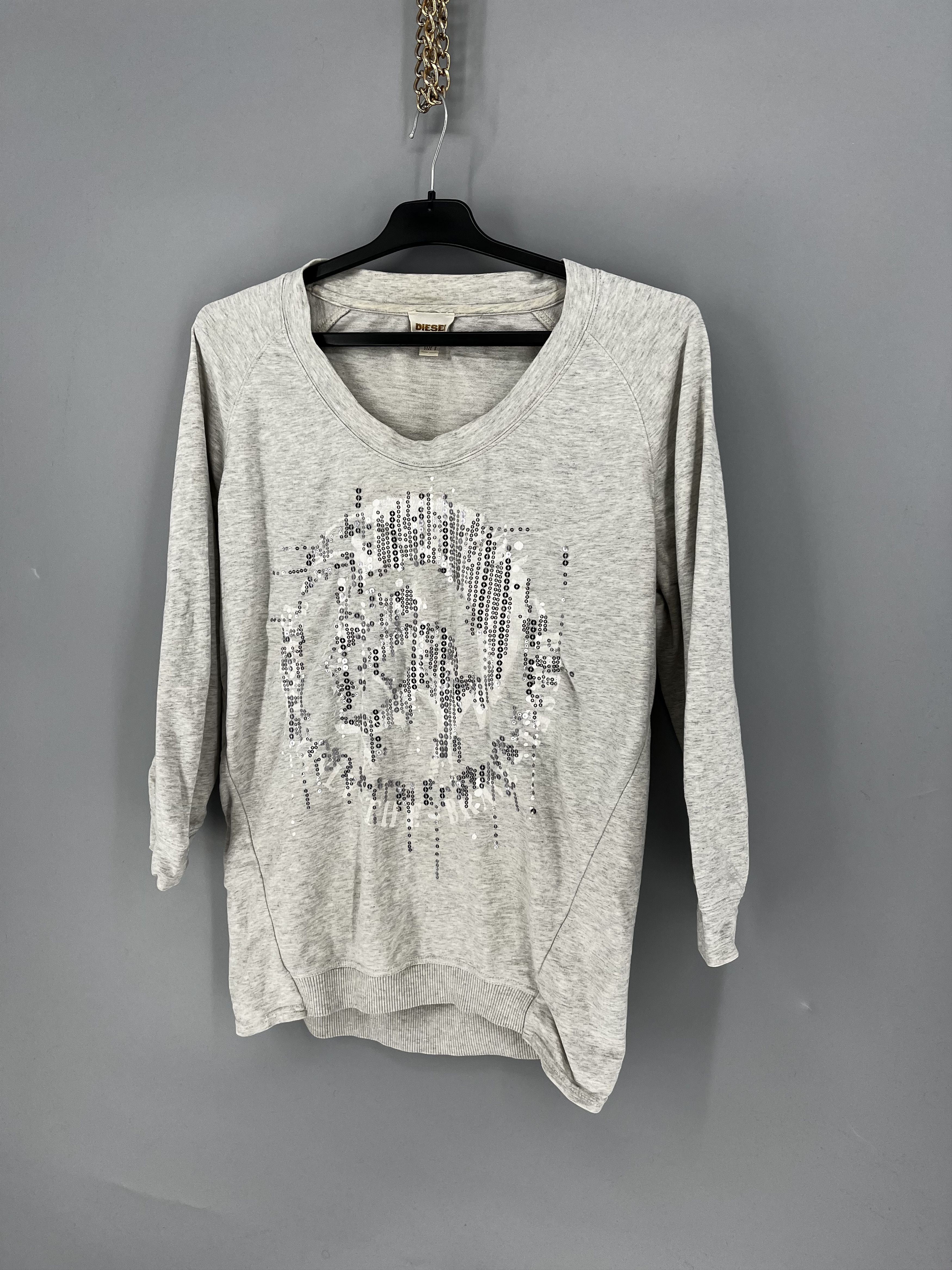Diesel Vintage Diesel Big Logo Womens Sweatshirt Size S / US 4 / IT 40 - 3 Thumbnail