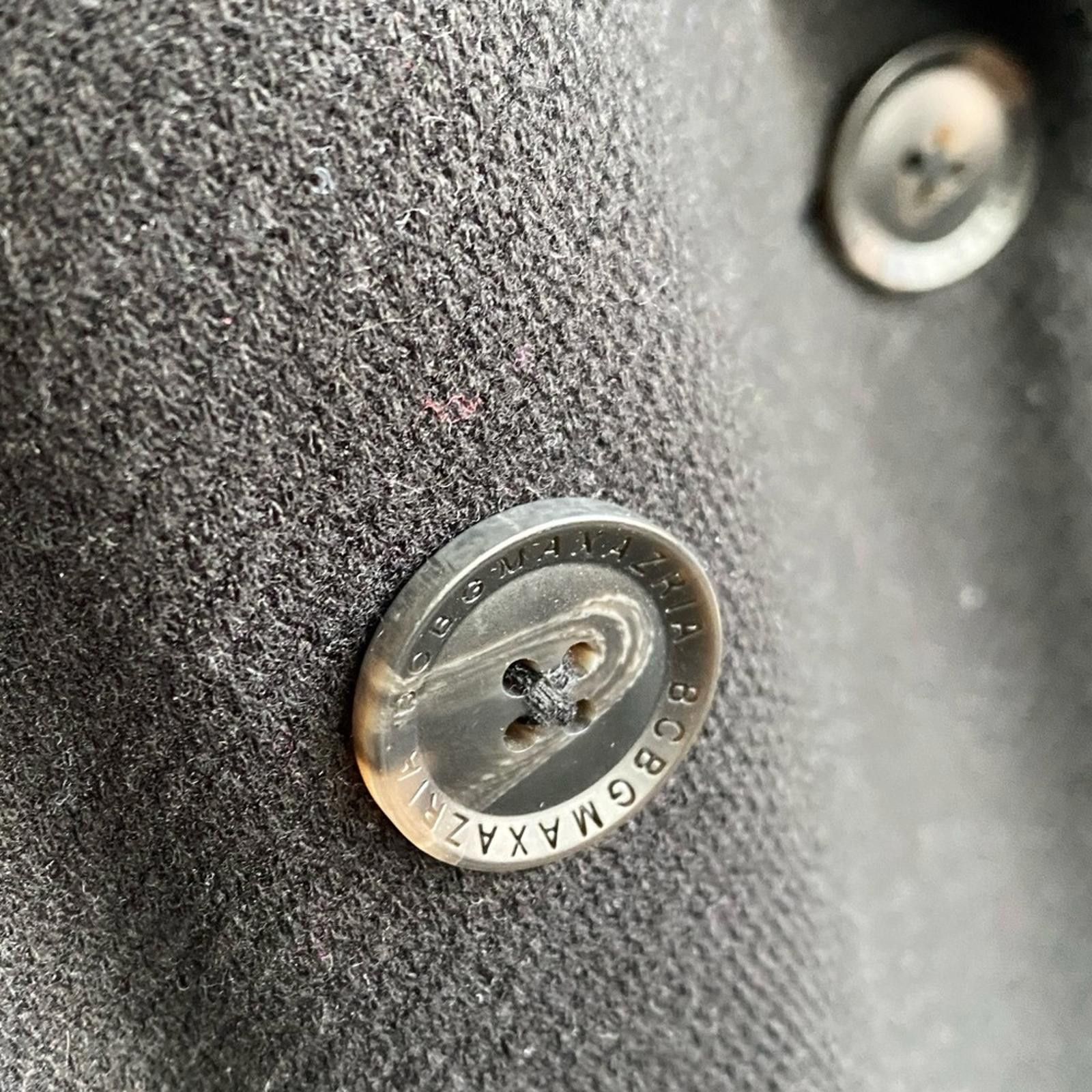 Bcbgmaxazria BCBGMaxAzria Black Pea Coat NWT Longline Size L Size L / US 10 / IT 46 - 5 Thumbnail