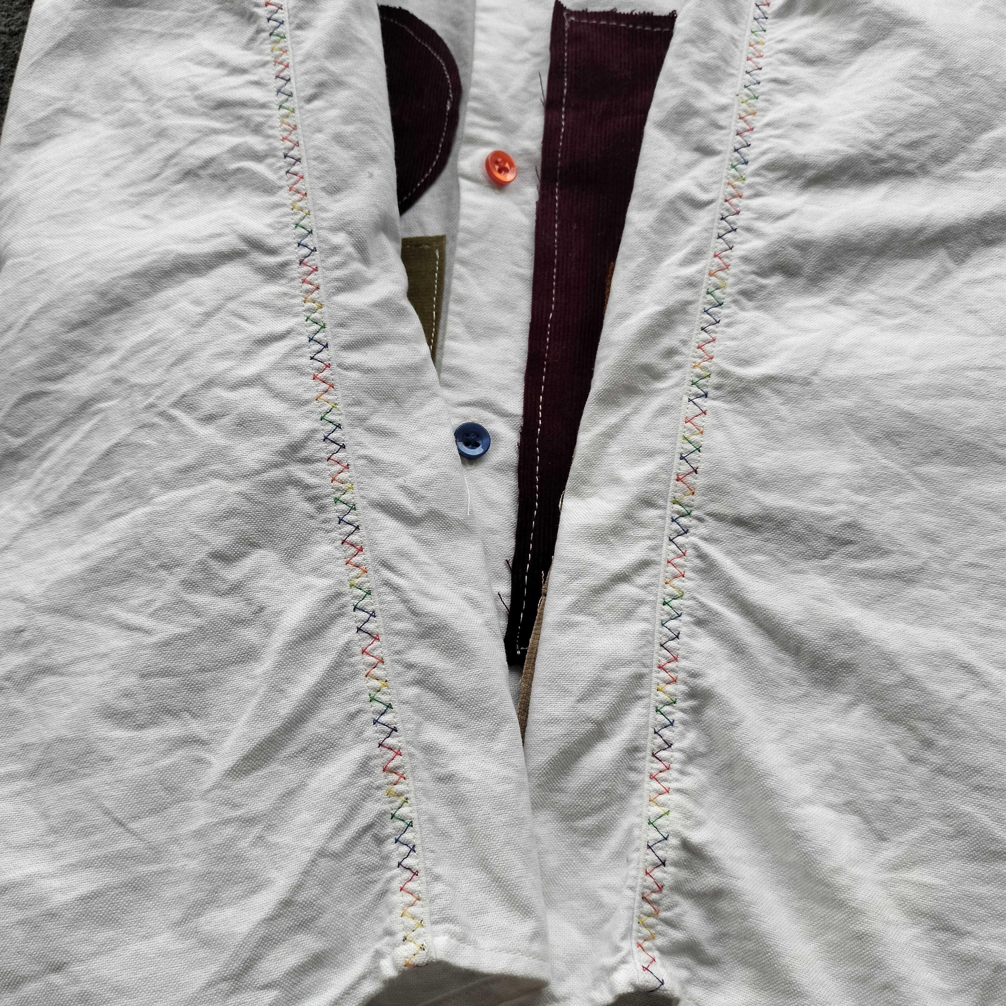 Beams Plus Rework Beams Japan patchwork ss shirt Size US XL / EU 56 / 4 - 7 Thumbnail