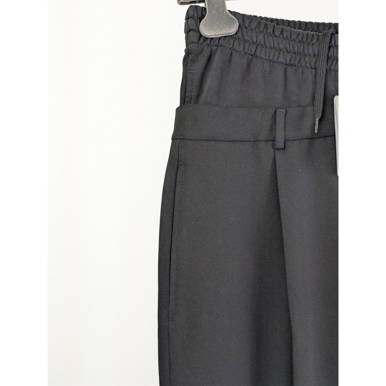 Balenciaga o1rshd1 Dry Wool Twill Hybrid Tailoring Pants in Black Size US 30 / EU 46 - 6 Thumbnail