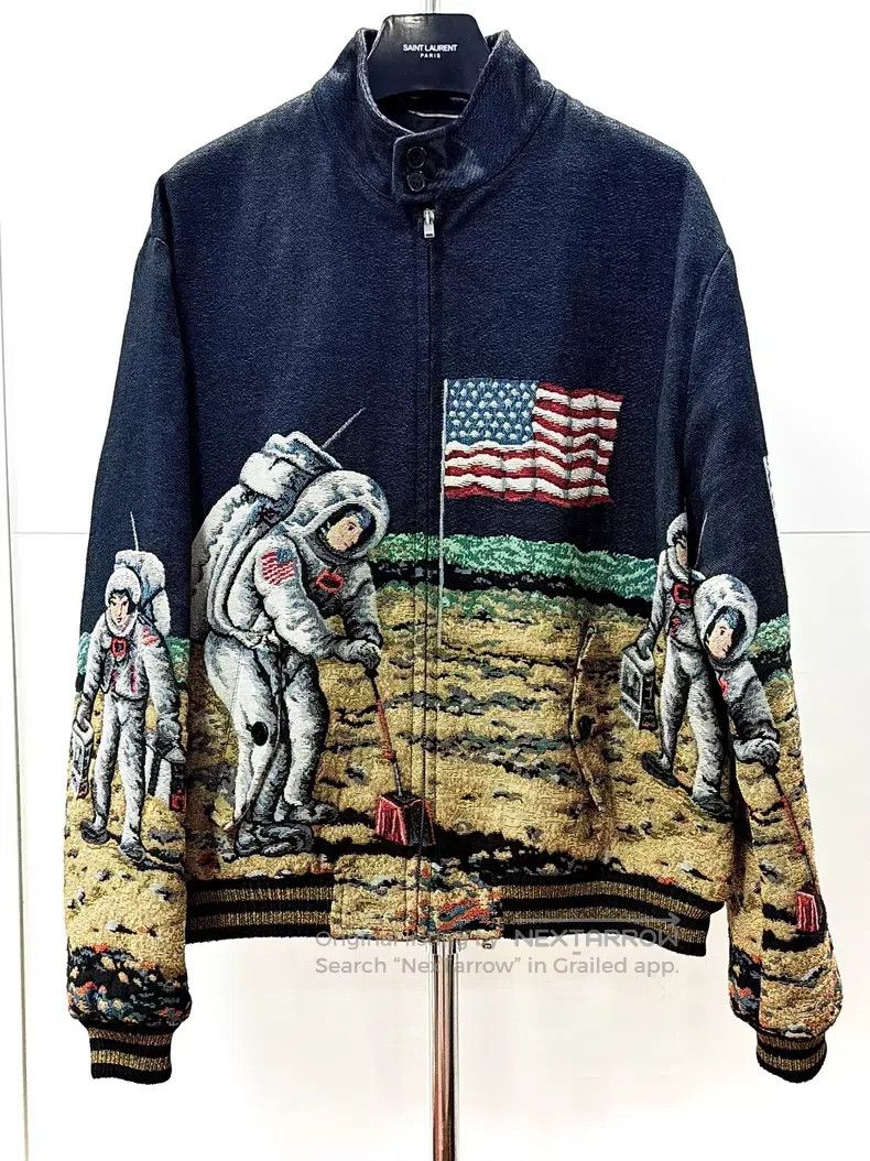 Saint Laurent Paris Saint Laurent Paris Astronaut Moon Landing Jacket i Size US M / EU 48-50 / 2 - 1 Thumbnail