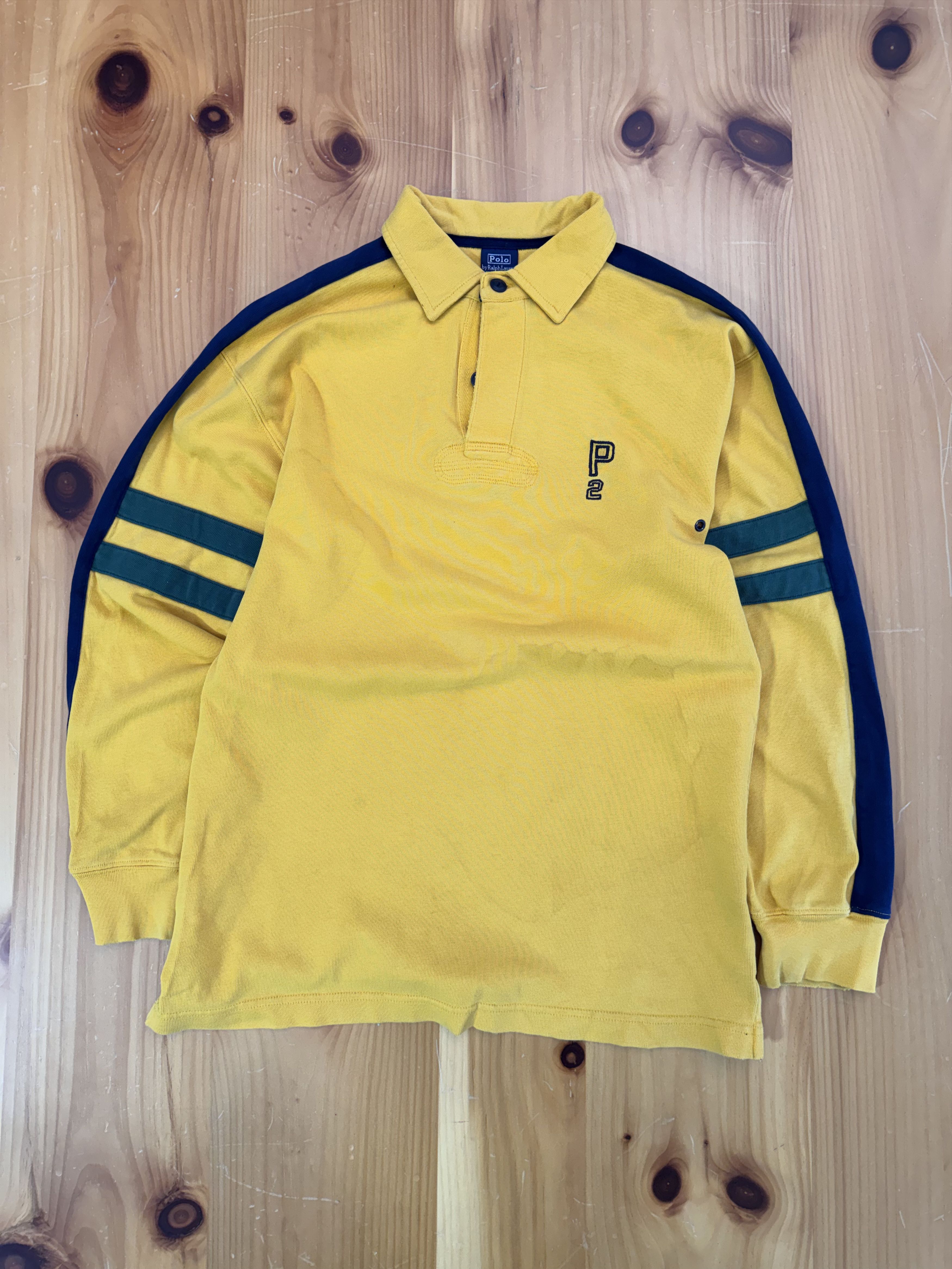 Polo Ralph Lauren Polo Ralph Lauren Vintage Polo Stripe Size US L / EU 52-54 / 3 - 1 Thumbnail