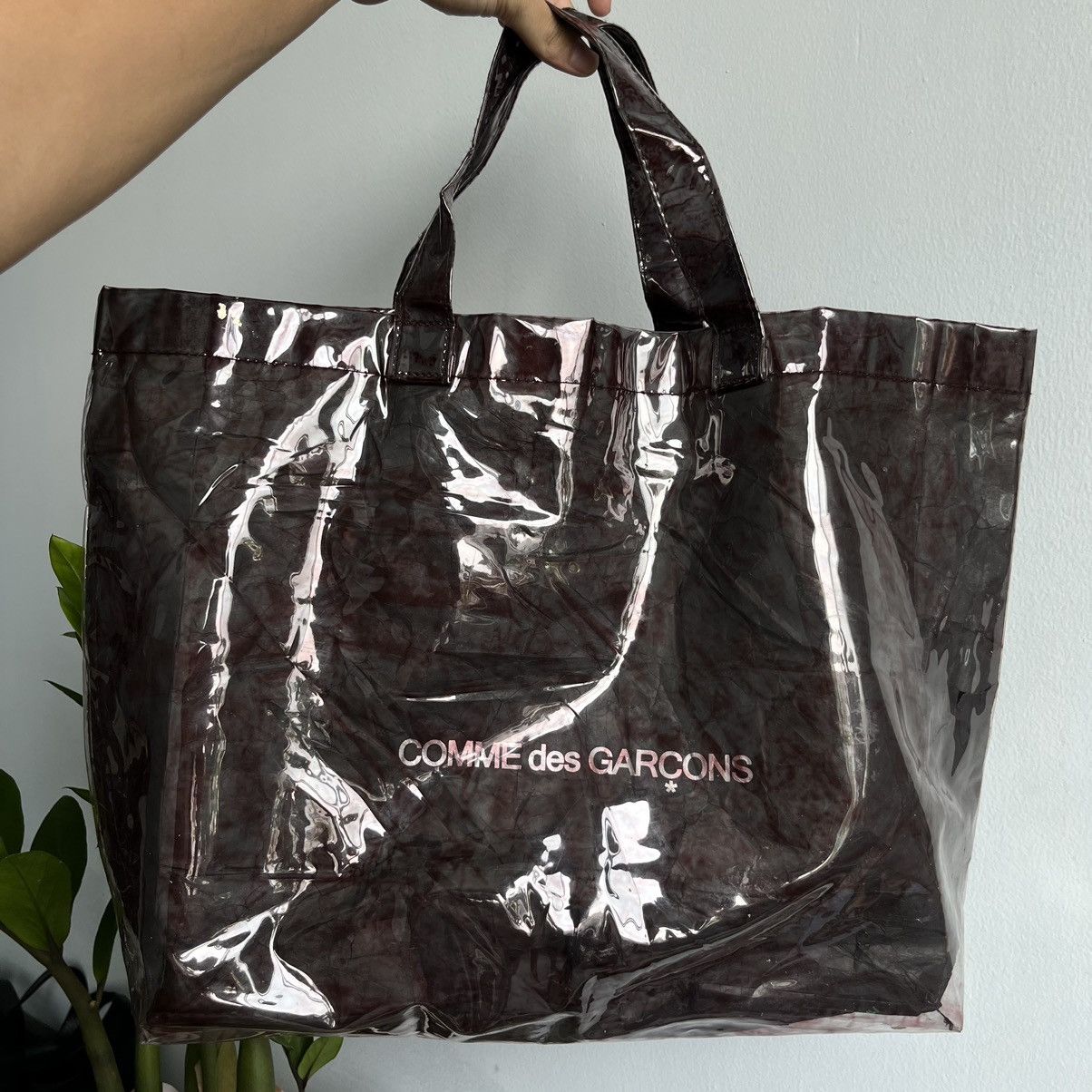 Comme des garcons plastic tote deals