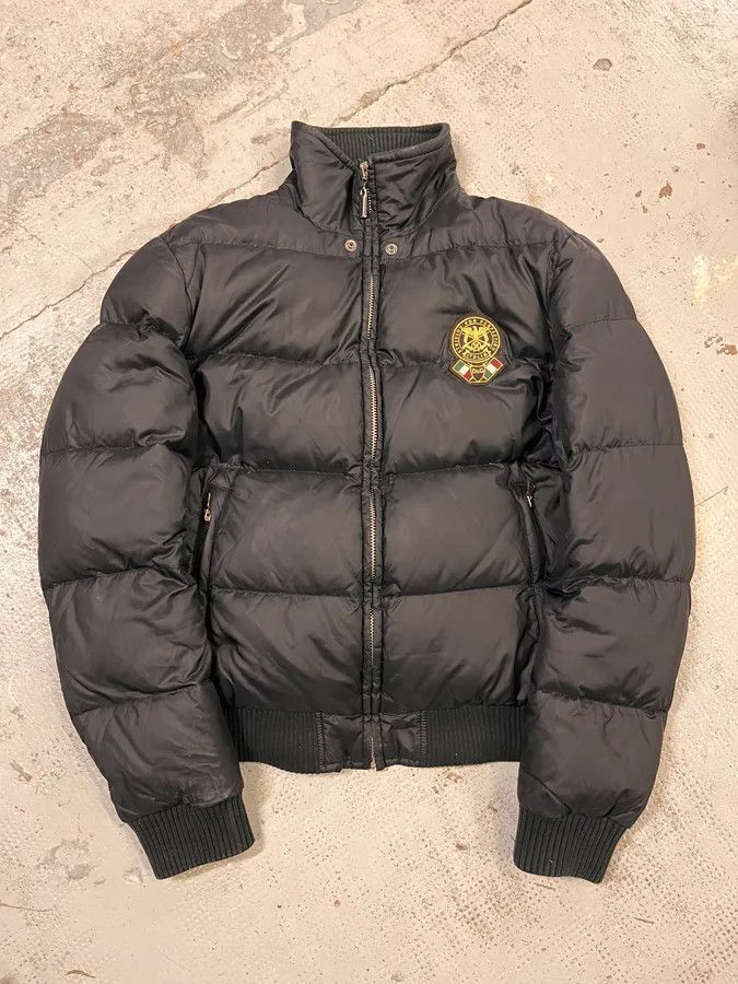 Dolce & Gabbana AW2003 Dolce & Gabbana Embroidered Logo Patch Black Puffer Jacket Size US M / EU 48-50 / 2 - 4 Thumbnail
