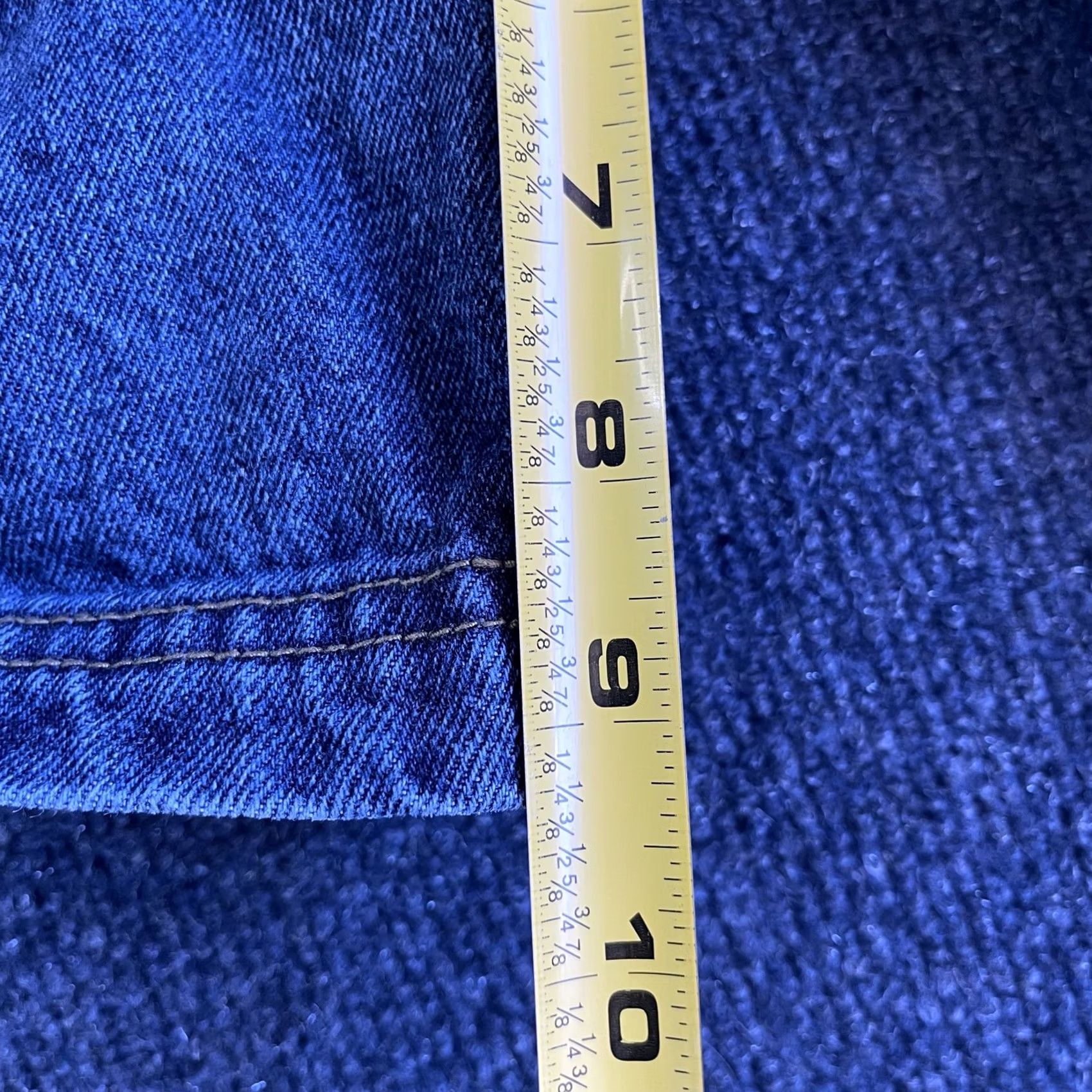 Vintage VINTAGE Sierra Blue Cargo Shorts Mens 42 Blue Denim Baggy Fit Utility 12" Inseam Size US 42 / EU 58 - 7 Thumbnail