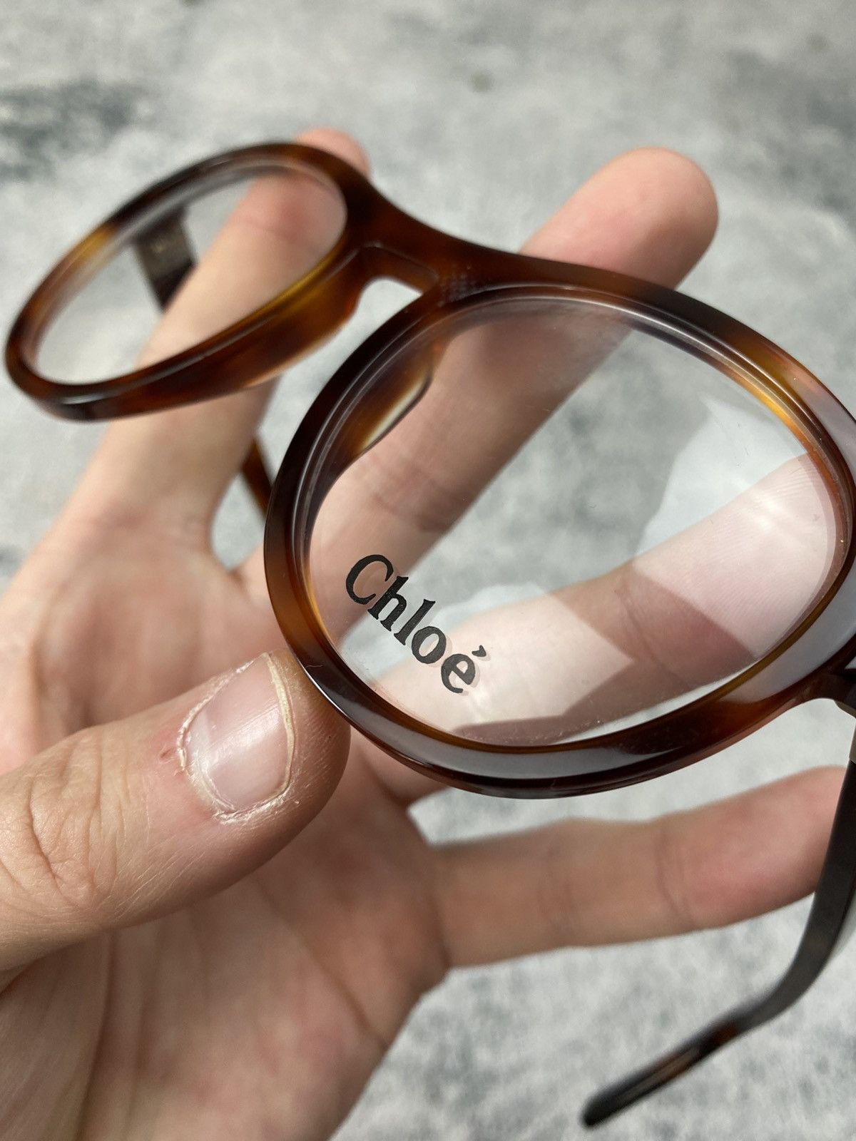 Chloe Rare Chloe Round Tortoise Optical Glasses Frames Size ONE SIZE - 2 Thumbnail