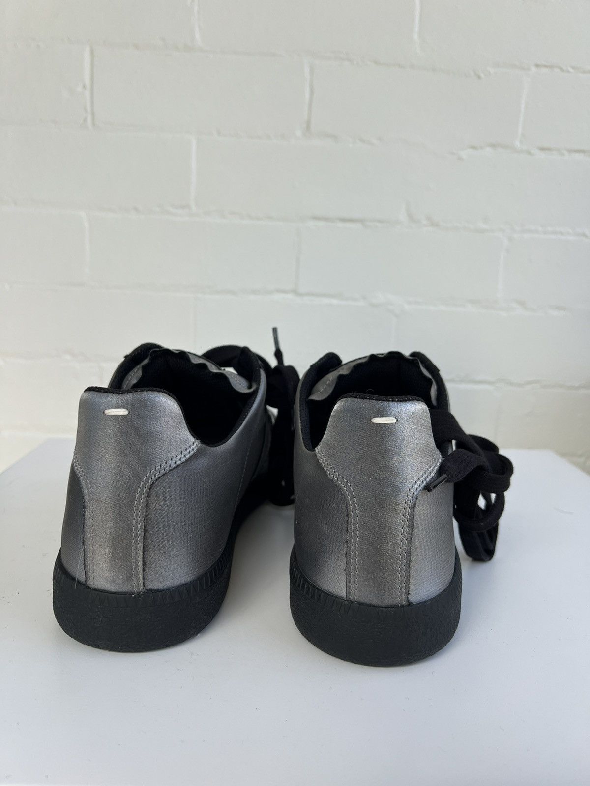 Maison Margiela Margiela gunmetal fabric trainer Size US 12 / EU 45 - 5 Thumbnail