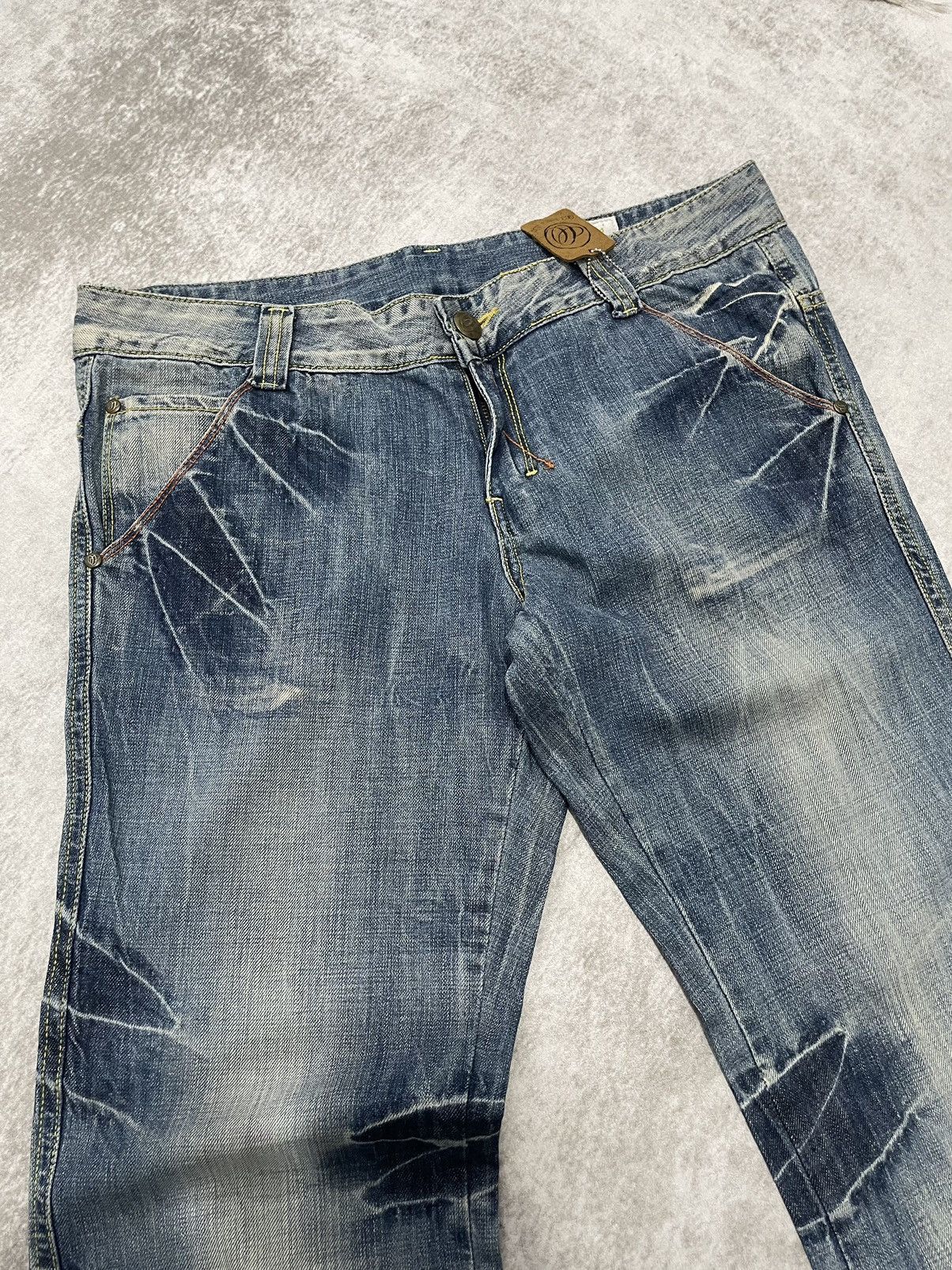 Hysteric Glamour 2000s only japan Super Flared acid wash denim Y2k style Size US 33 - 4 Thumbnail