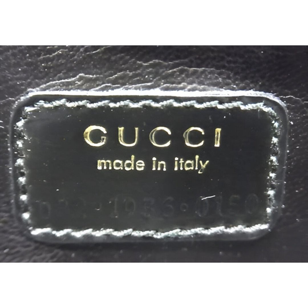 Gucci GUCCI Bamboo Vanity Pouch Patent Leather Black 032 1956 0150 Size ONE SIZE - 7 Thumbnail