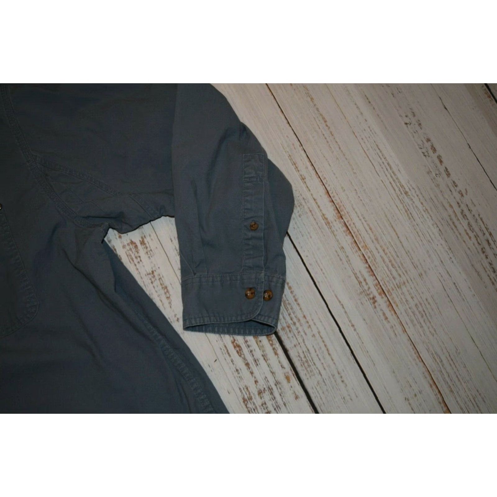 Timberland TIMBERLAND PRO SERIES BLUE LONG SLEEVE BUTTON SHIRT WORK OUTDOOR 2XL MENS Size US XXL / EU 58 / 5 - 2 Thumbnail