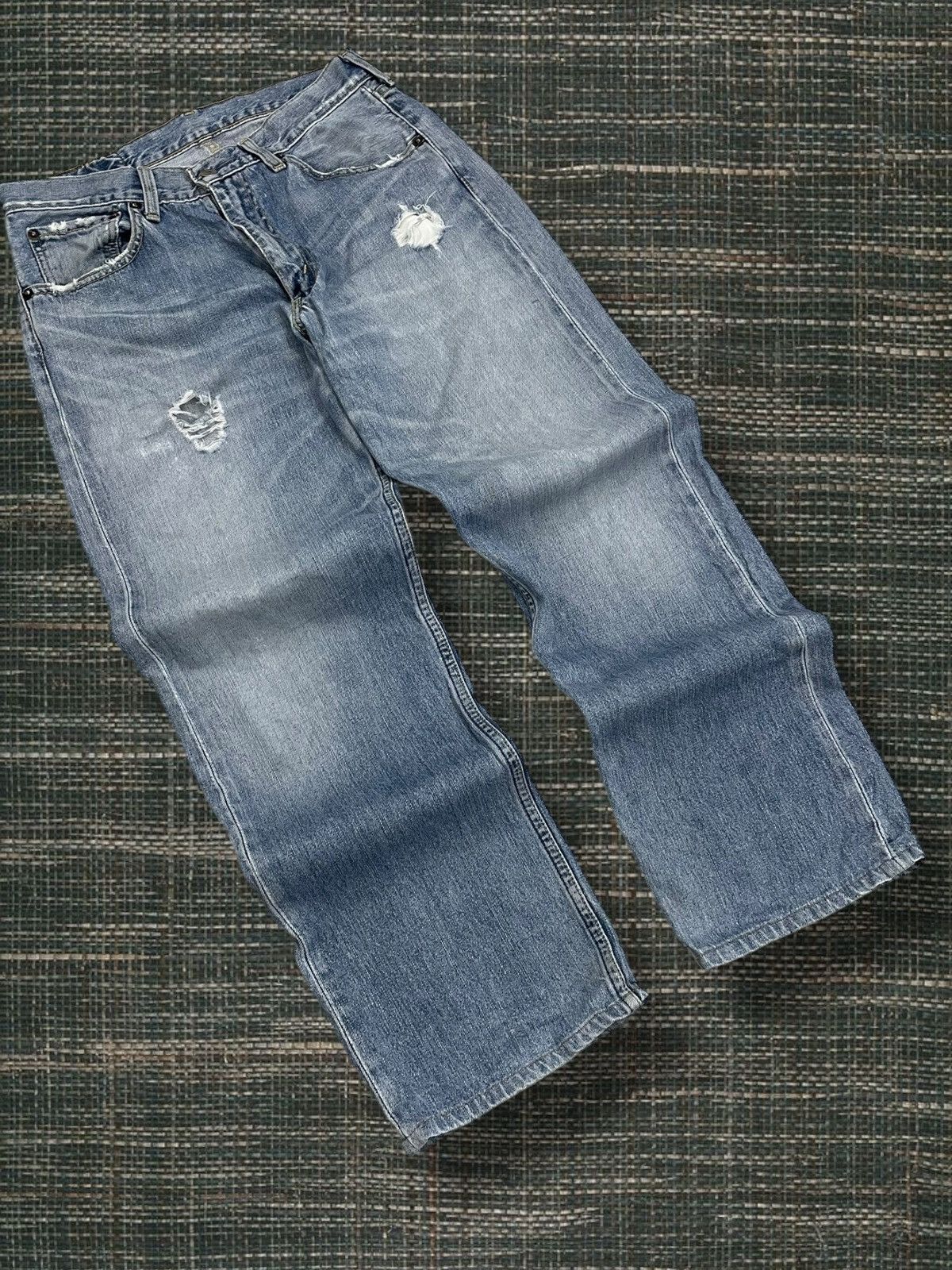 Levi's Vintage Clothing Vintage 1990S Designer Original Levis 503 Distressed Denim Size US 31 - 2 Thumbnail