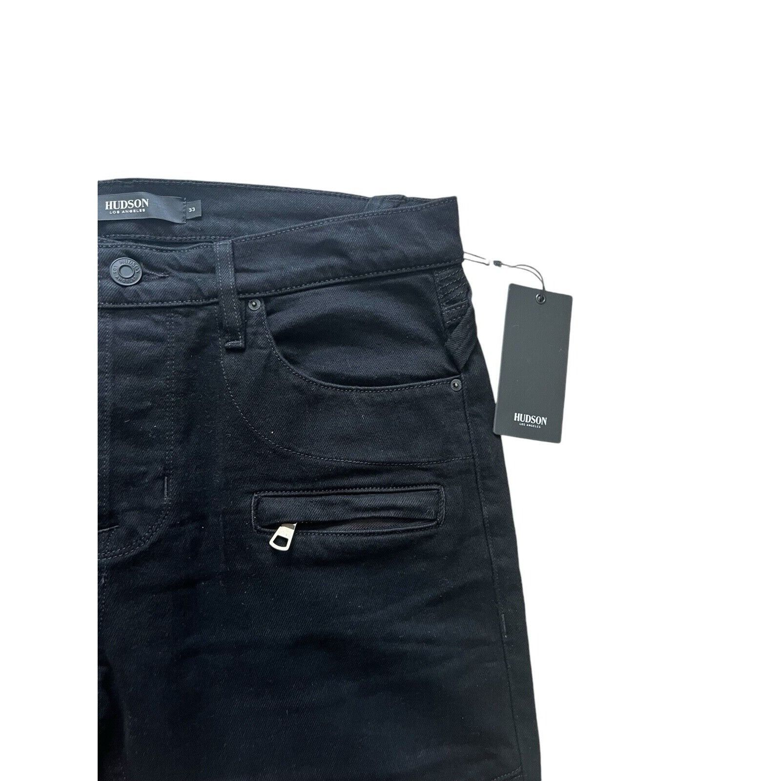 Hudson Hudson Jeans Skinny Biker Men's Denim Black $205 Size 33/32 Size US 33 - 5 Thumbnail