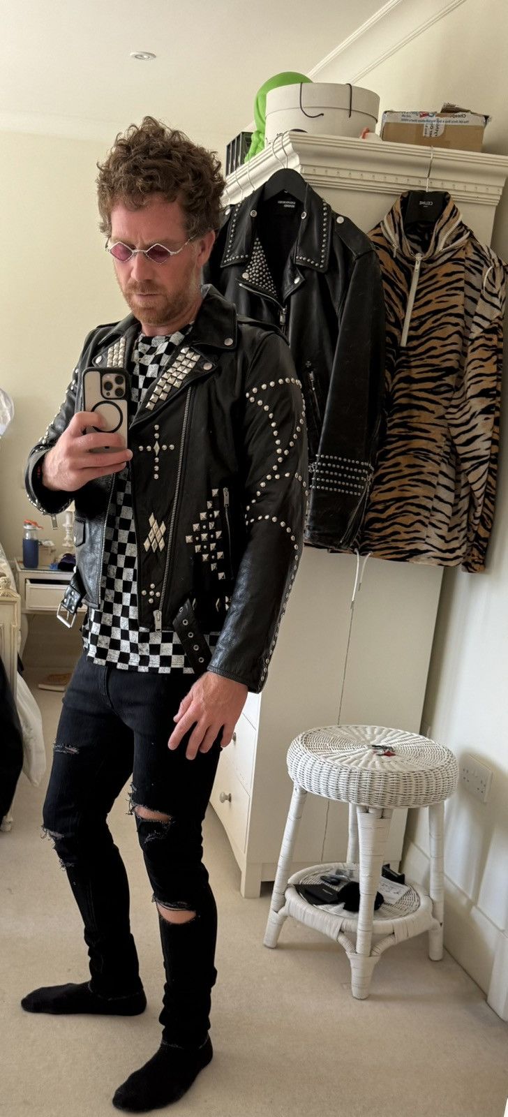 Saint Laurent Paris FW16 Saint Laurent studded leather biker jacket Hedi Grail Size US M / EU 48-50 / 2 - 12 Thumbnail