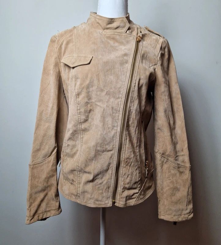 Japanese Brand Vintage suede biker jacket Avant garde archive Japan y2k Size XL / US 12-14 / IT 48-50 - 1 Thumbnail