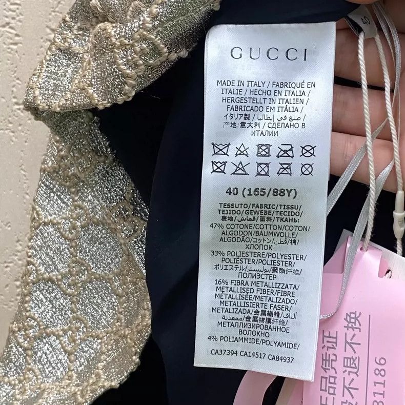 Gucci Gucci Champagne gold old flower full-print dress 2504-Nexta Size S / US 4 / IT 40 - 3 Thumbnail
